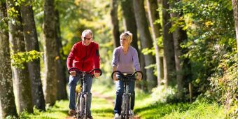 Radfahrer im Altmühltal