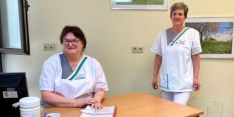 Christa Holler (li.), Brigitte Gürster.