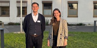 Geschäftsführerin Kathrin Hofstetter und Klinikmanager Felix Sasse. 