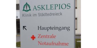 Schild der Notaufnahme