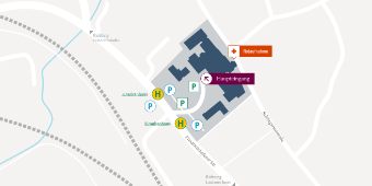 Anfahrtsskizze zur Klinik