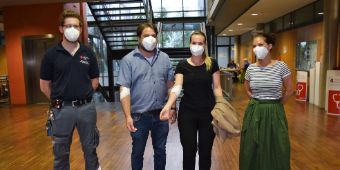 v. re.-Desirée Decking-Ott, Kathrin Hofstetter, Steffen König und Alexander Mützl.
